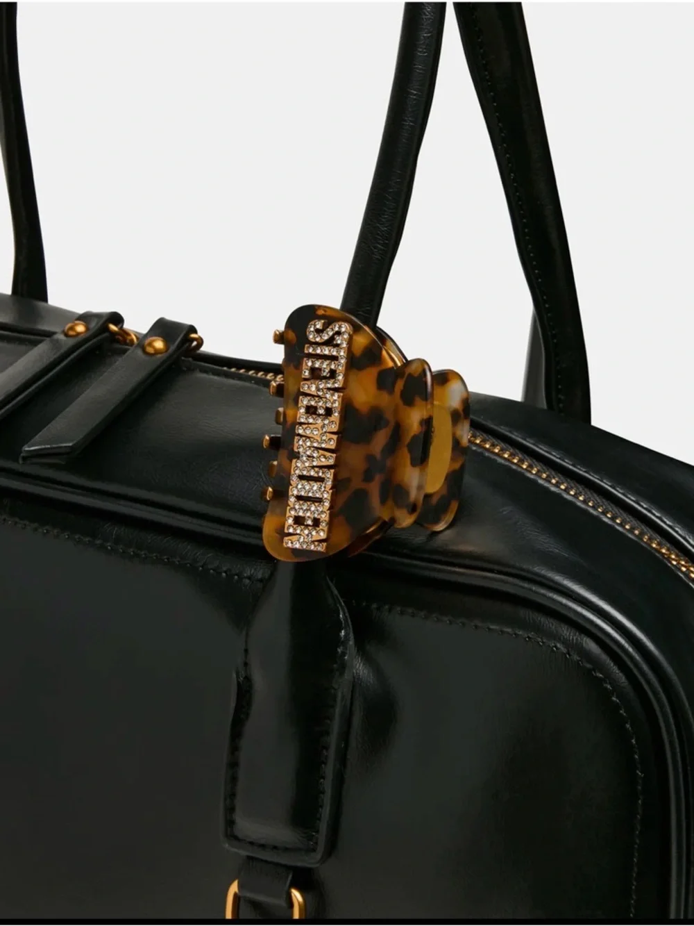 Steve Madden BNIB Black Leather Bag - Picture 4 of 12